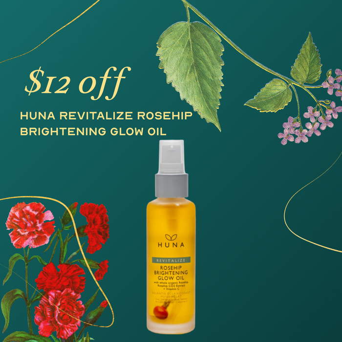 Huna Revitalize Rosehip Brightening Glow Oil