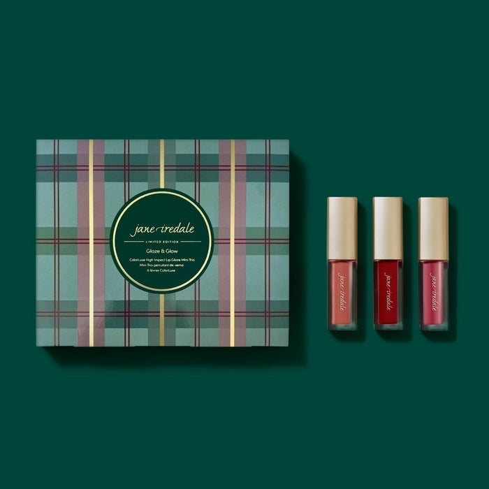 Jane Iredale Glaze & Glow Colorluxe High Impact Lip Glaze Mini Trio (Limited Edition) - COMING SOON