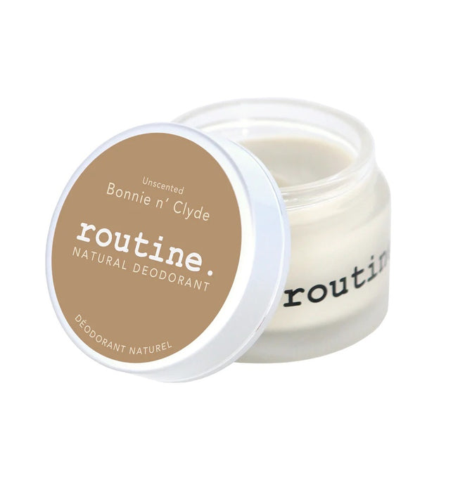 Routine Natural Deodorant Jar - Bonnie n Clyde (Unscented)