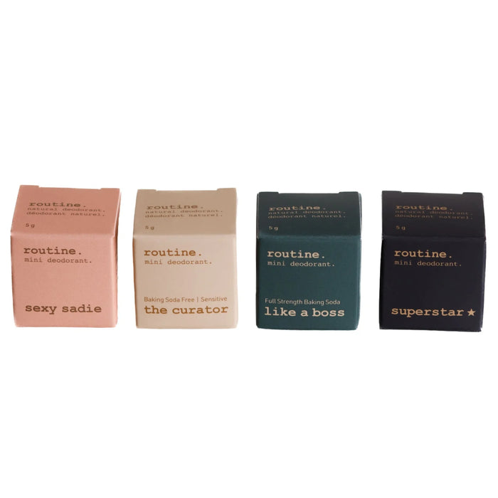 Routine Greatest Hits Mini Deodorants Kit (4 x 5g)