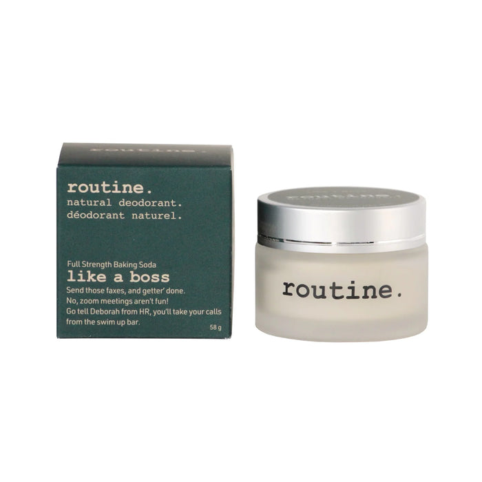 Routine Natural Deodorant Jar - Extra Strength Formula - Like a Boss