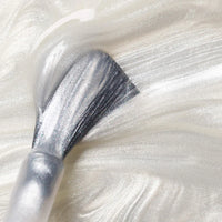 Moon - pearly white - opaque non-iridescent
