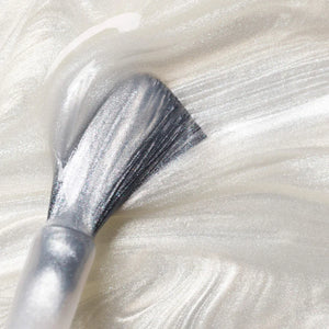 Moon - pearly white - opaque non-iridescent