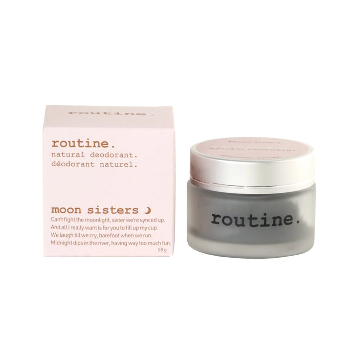 Routine Natural Deodorant Jar- Activated Charcoal + Magnesium + Prebiotics Formula (2 scents)