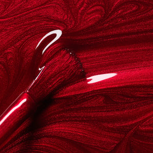 Red Hibicus - red - opaque pearlescent iridescent