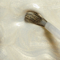 Solar - white - with golden highlights opaque pearlescent