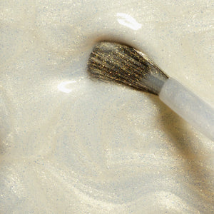 Solar - white - with golden highlights opaque pearlescent