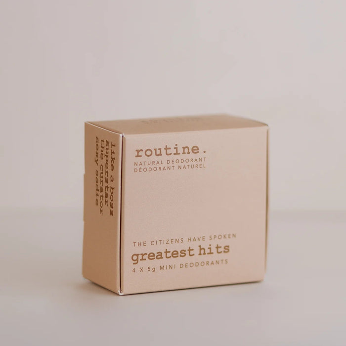 Routine Greatest Hits Mini Deodorants Kit (4 x 5g)