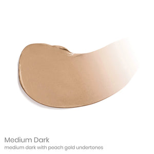 Medium Dark - medium dark with peach gold undertones