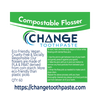 Change Toothpaste Compostable Flossers (30 Pack)