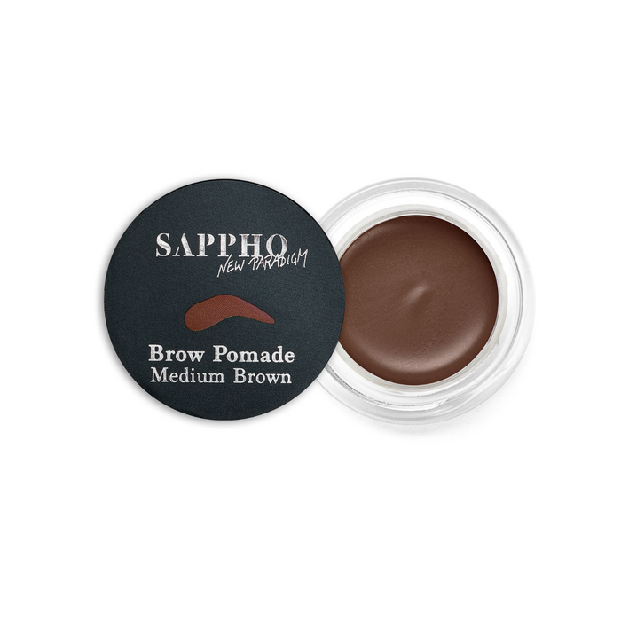 SAPPHO - Brow Pomade - Medium Brown made in canada clean, natural, cruelty free cosmetics