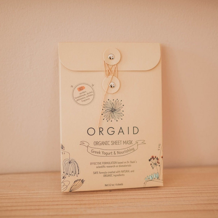 ORGAID Sheet Mask - Greek Yogurt & Nourishing