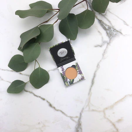 Pure Anada - Pressed Eye Colour - Peachy Pie mica based natural eyeshadow made in Canada cruelty-free