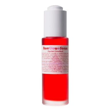 LIVING LIBATIONS - ROSEGLOW SERUM ORGANIC NATURAL INGREDIENTS CRUELTY FREE MADE IN CANADA