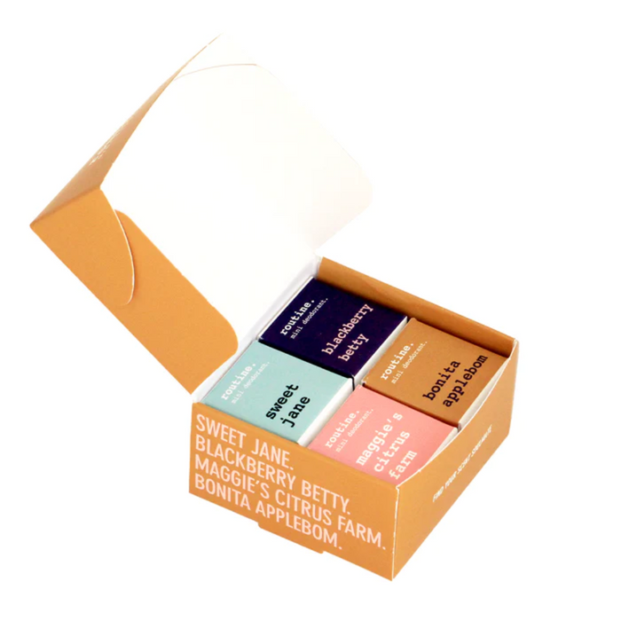 Routine - Sweet Emotions Mini Deodorants Kit (4 x 5g)