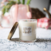 luxury water element crystal infused soy intention candle