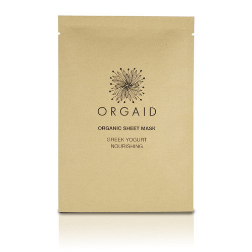 ORGAID Sheet Mask - Greek Yogurt & Nourishing package front view