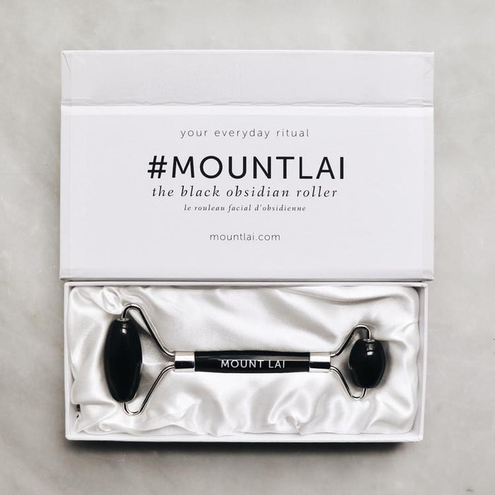 Mount Lai - De-Puffing Facial Roller - Black Obsidian 