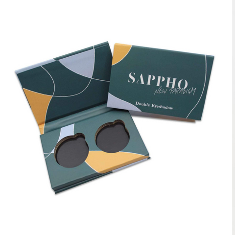 Sappho - Square Paper Double Shadow Compact made in Canada sustainable palette new paradigm eye shadow blush