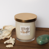 luxury water element crystal infused soy intention candle