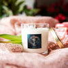 luxury full moon crystal infused soy intention candle