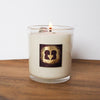 lit luxury gemini zodiac crystal infused soy intention candle