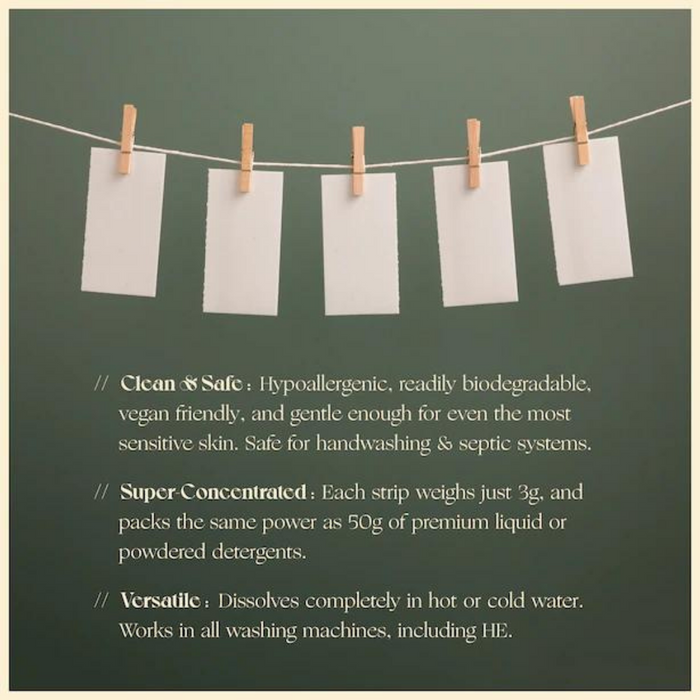 Good Juju Laundry Detergent EcoStrips Green Tree Beauty Inc.