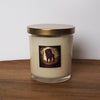 luxury leo zodiac crystal infused soy intention candle