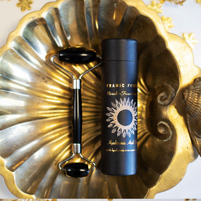 Mount Lai - De-Puffing Facial Roller - Black Obsidian