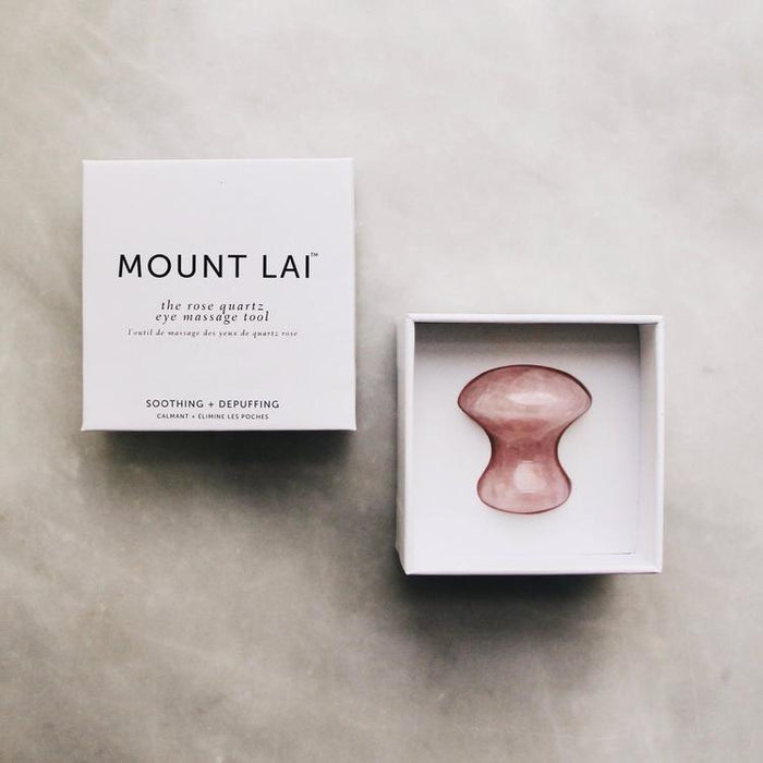 Mount Lai - De-Puffing Rose Quartz Massage Tool
