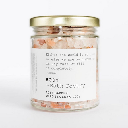 Bath Poetry - Dead Sea Soak Made in Canada Cruelty Free Recyclable PAckaging Zero Waste Clean Beauty Personal Care Lumsden