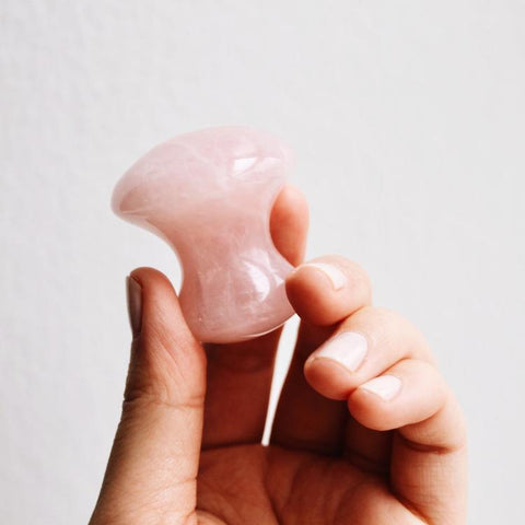 Mount Lai - De-Puffing Rose Quartz Massage Tool