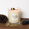 lit luxury earth element crystal infused soy intention candle