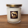 luxury taurus zodiac crystal infused soy intention candle