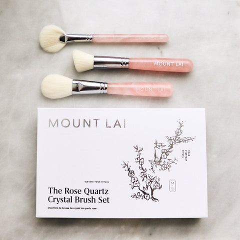 Mount Lai - Limited Edition Rose Quartz Crystal Brush Set