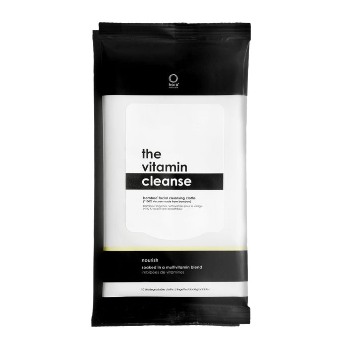 Kaia Naturals Vitamin Cleanse Cloths  made in canada, Natural, Cruelty-free, 100% Biodegradable  NO SULFATES NO ALCOHOL NO PARABENS NO SYNTHETIC FRAGRANCES