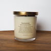 virgo zodiac crystal infused soy intention candle incantation